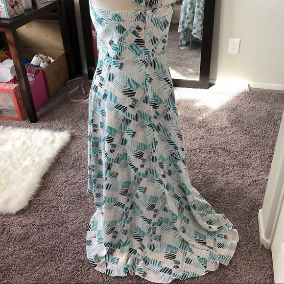 WHBM Line Pattern High-Low Multi-Way Dress - Picture 3 of 15